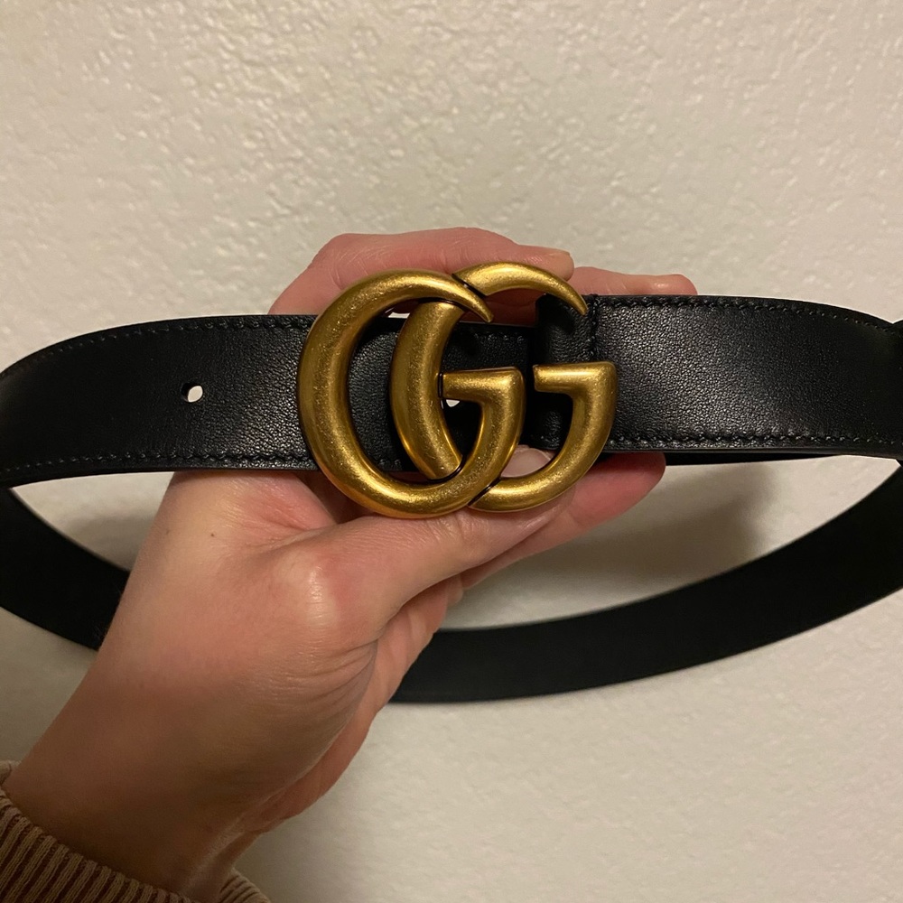 Gucci, double G gold belt